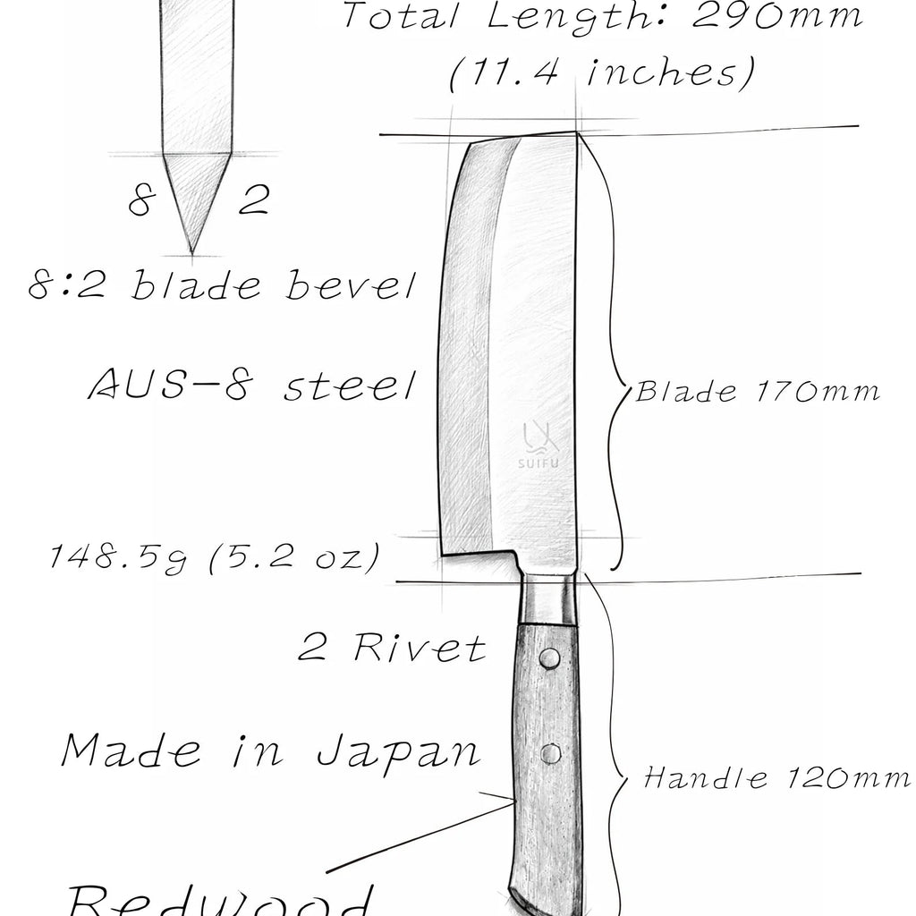 SUIFU Håndlaget japansk kniv