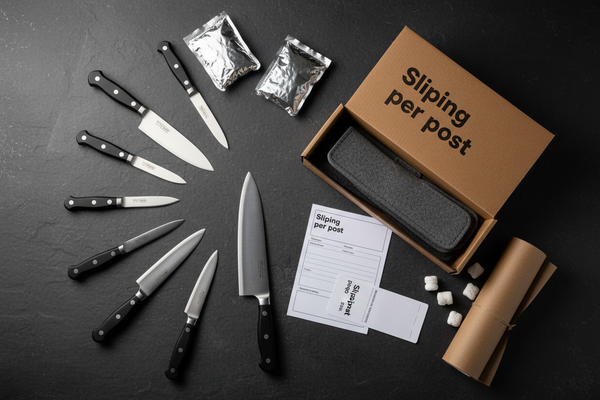 write sliping per post on the box and the papaer